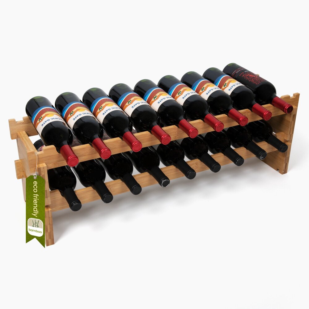 72 Bottle Wine Rack Wine Storage Rack Bamboo Wine Rack - Decomil