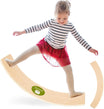 Balance Board for Kids - Natural Bamboo Wobble Board, Waldorf-Inspired Wooden Rocker for Yoga, Exercise, and Imaginative Play