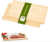 Bamboo Wood Cutting Board Set of 2 - 15.25 x 8.25 Inch Versatile Chopping and Serving Boards