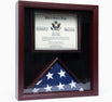 3x5 Flag Display Case with Certificate & Document Holder - Large Shadow Box Frame