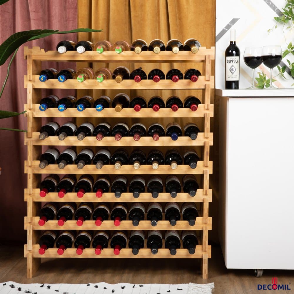 Wooden 2024 bottle shelf