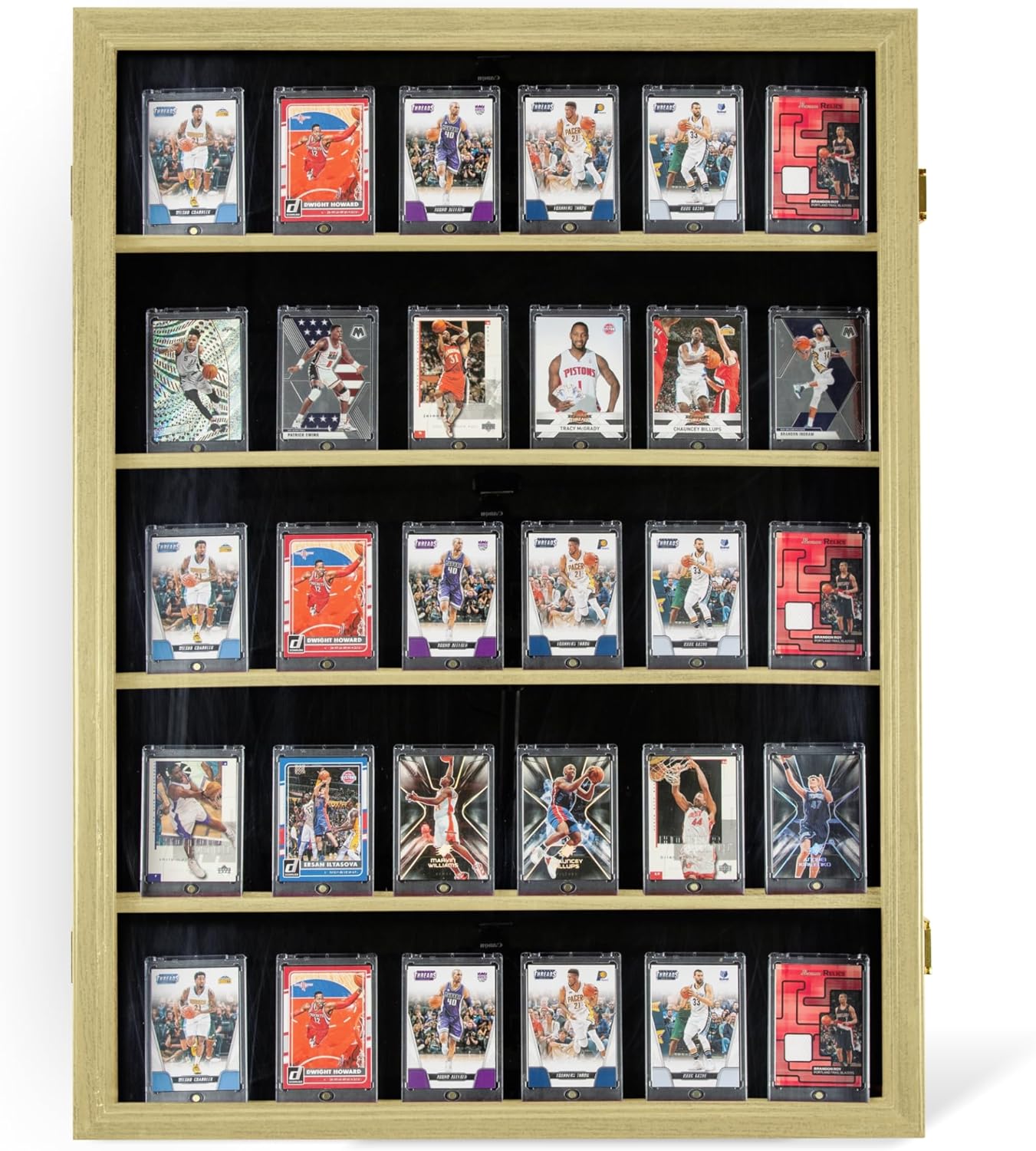 Graded Sports Card Display Case - Trading Card Collection Cabinet for Baseball, Basketball, Football, and Comic Cards