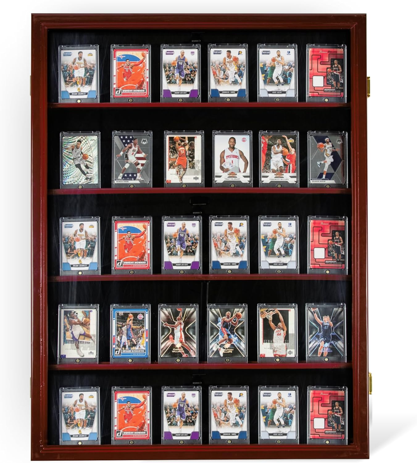 Graded Sports Card Display Case - Trading Card Collection Cabinet for Baseball, Basketball, Football, and Comic Cards