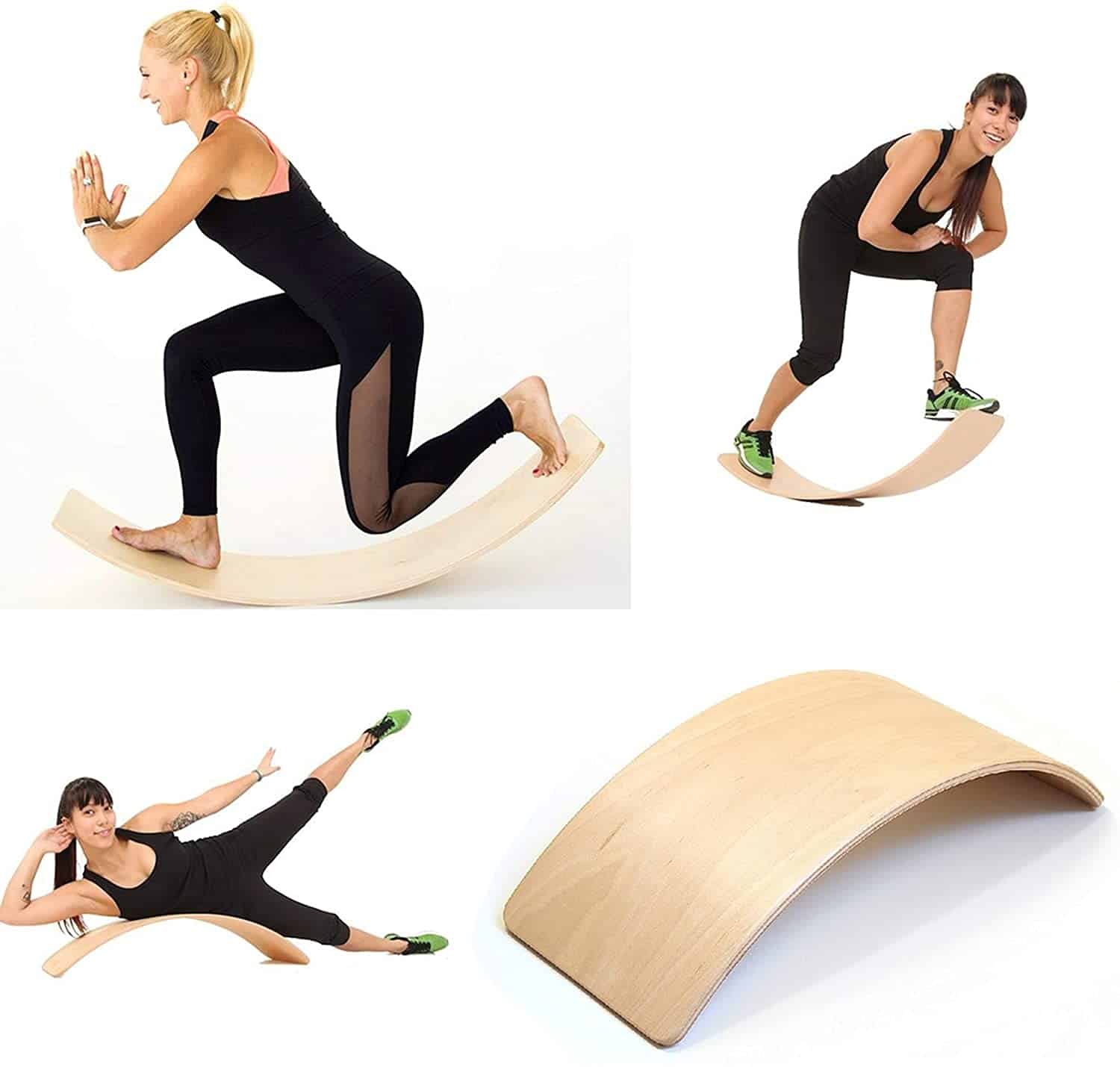 Wobble Board - Round Wooden Balance Board - Exercise Balance Trainer –
